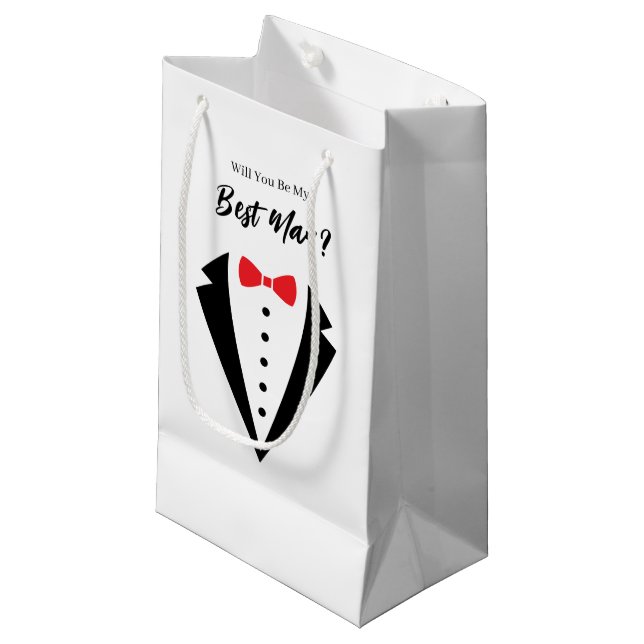 Wedding Best Man Gift Bag (Front Angled)