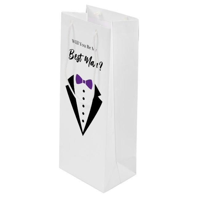 Wedding Best Man Gift Bag (Front Angled)