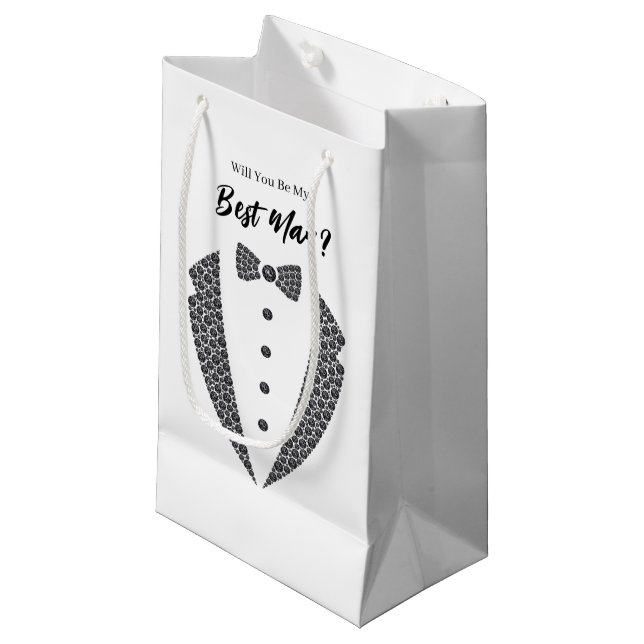 Wedding Best Man Gift Bag (Front Angled)