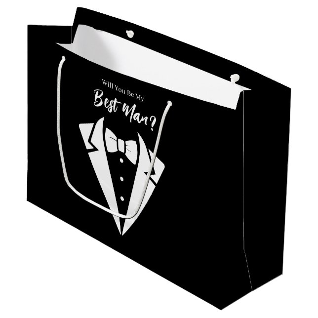 Wedding Best Man Gift Bag (Front Angled)