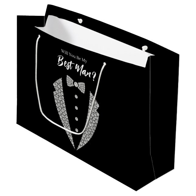 Wedding Best Man Gift Bag (Front Angled)
