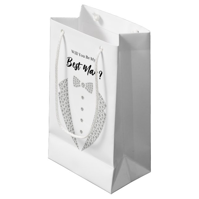 Wedding Best Man Gift Bag (Front Angled)