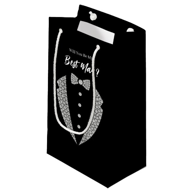 Wedding Best Man Gift Bag (Front Angled)