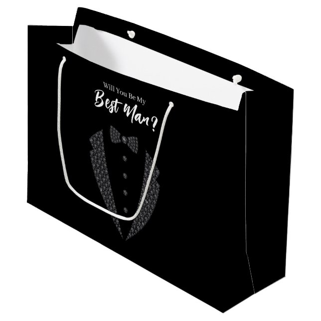 Wedding Best Man Gift Bag (Front Angled)