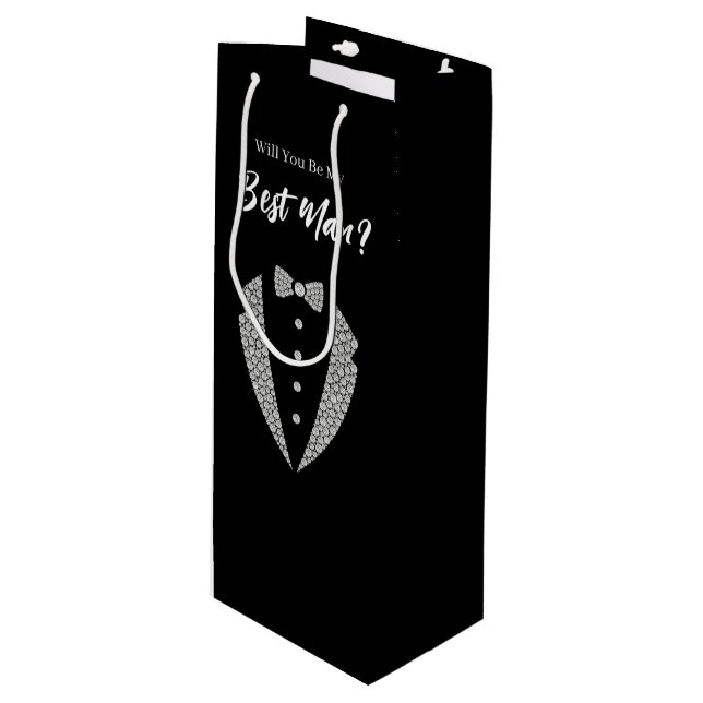 Wedding Best Man Gift Bag (Front Angled)