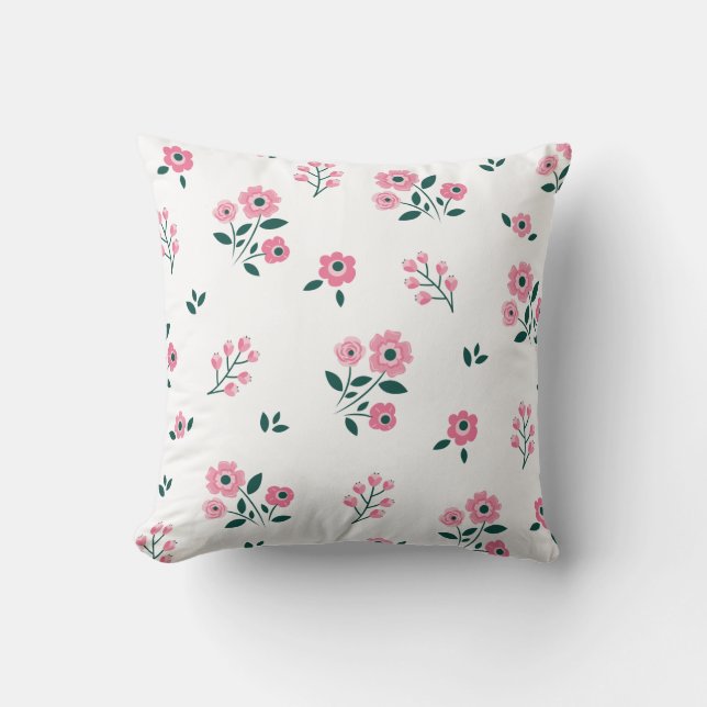 Wedding bestseller red floral background design cushion (Front)