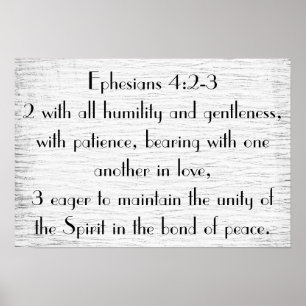 Wedding bible verse encouragement Poster