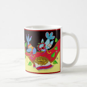 Wedding Bird Bliss Ukrainian Folk Art Coffee Mug