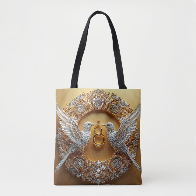 Wedding Birds Tote Bag (Front)