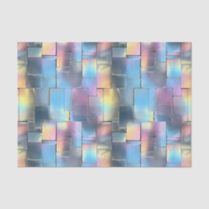 Wedding Birthday Decoupage Iridescent Geometric 6 Tissue Paper