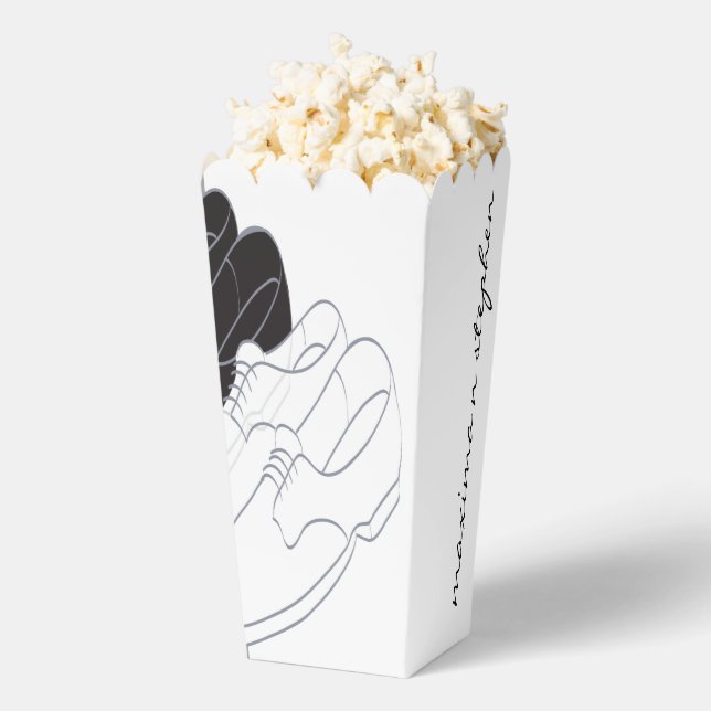 Wedding Bl n Wt Shoes Lining Favour Boxes (Popped)