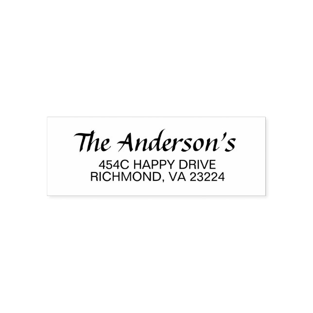 Wedding Black and White Modern Theme Self-inking Stamp (Design)