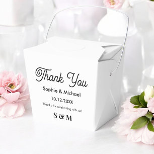 Wedding Black White Bride Groom Favour Box