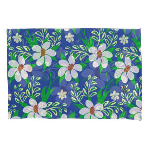 Wedding Bliss: Floral Invitation Background Pillowcase