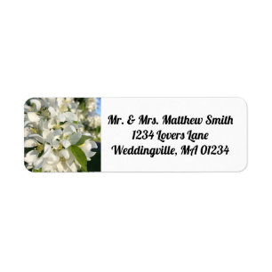 Wedding Blossoms Return Address Label