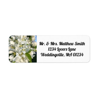 Wedding Blossoms Return Address Label