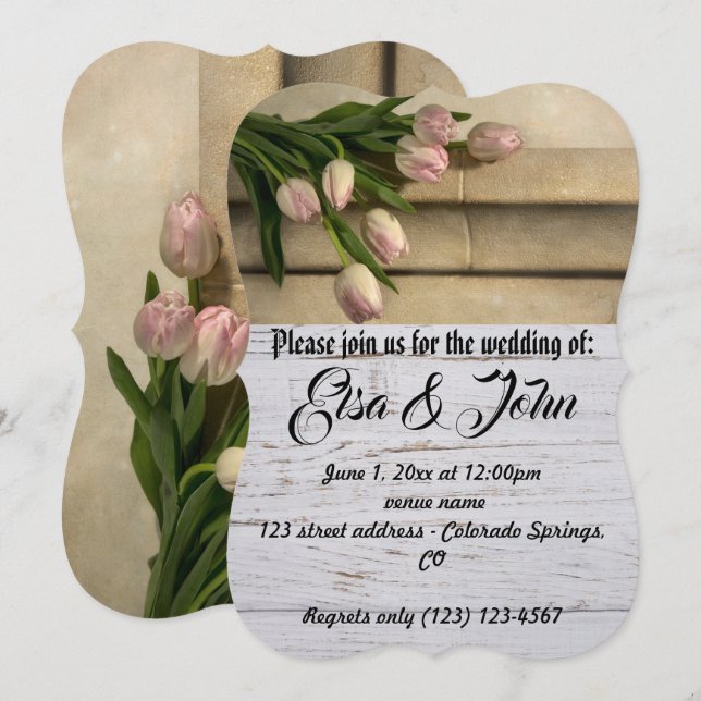 Wedding Blossoms Romantic Destiny's Destiny Invitation (Front/Back)