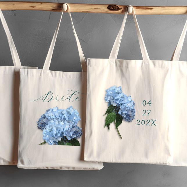 Wedding Blue Hydrangea Flowers Brides Bag (Creator Uploaded)