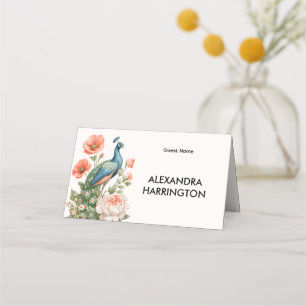 Wedding Botanical Vintage   Elegant Guest Display Place Card