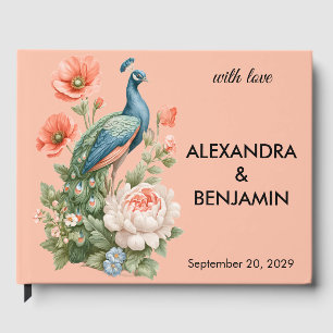 Wedding Botanical Vintage Elegant Guest Message Book
