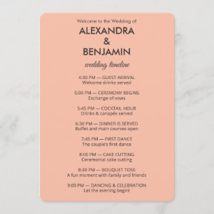 Wedding Botanical Vintage Elegant Wedding Program