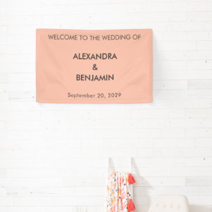 Wedding Botanical Vintage   Elegant Wedding Welcom Banner