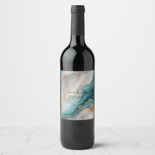 Wedding bottle labels (Front)