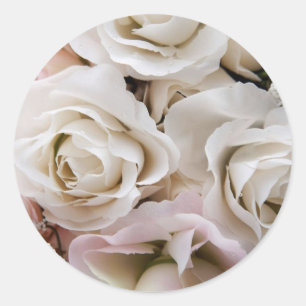Wedding Bouquet Close Up Classic Round Sticker