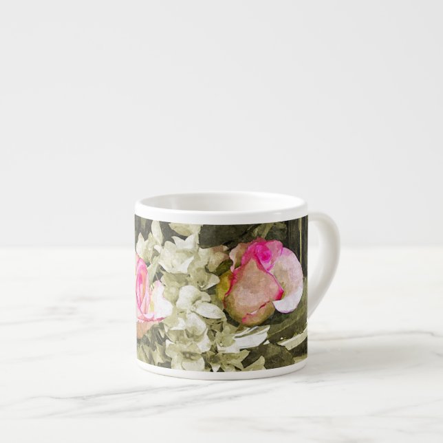 Wedding Bouquet Espresso Cup (Front Right)