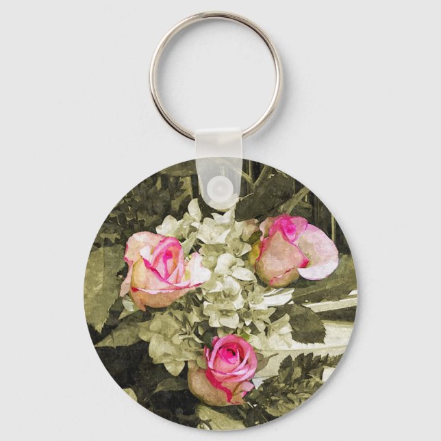 Wedding Bouquet Key Ring (Front)
