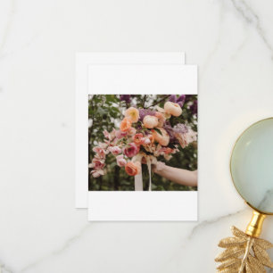 Wedding Bouquet Thank You Card