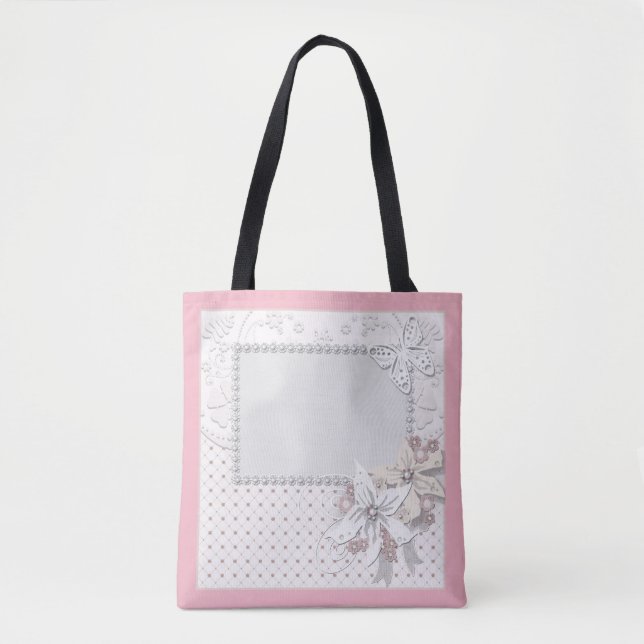 Wedding bouquet tote bag (Front)