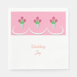 Wedding Bouquet--Wedding Joy Napkin