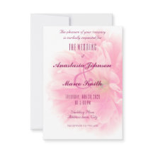 Wedding Bridal Floral Peony Flower Chic Card