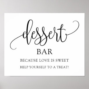 Wedding/Bridal Party Dessert Sign 