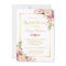 Wedding Bridal Shower Chic Floral Golden Frame