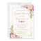 Wedding Bridal Shower Chic Floral Golden Frame