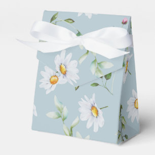 Wedding Bridal Shower Tent Blue Daisy Favour Box