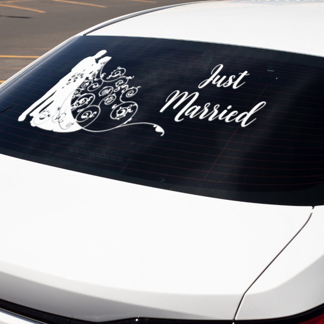 Wedding Bride and Groom Just Married Car Suv (Creator Uploaded)