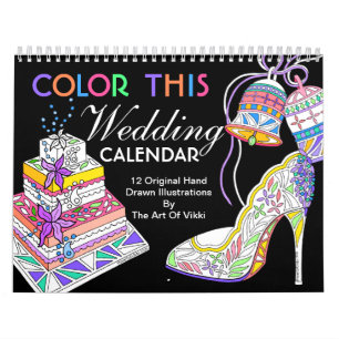 Wedding Bride Bridesmaid Colour This Personalised Calendar
