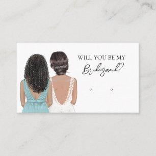 Wedding Bride Bridesmaid Earring Display Card