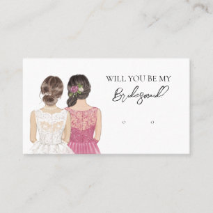 Wedding Bride Bridesmaid Earring Display Card