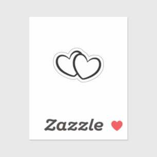 Wedding Bride Groom Double Heart Temporary Tattoo