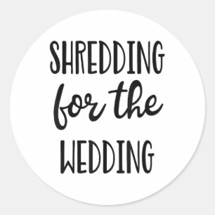Wedding Bride Groom Gym Training Workout _1 Classic Round Sticker