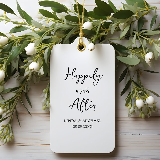 wedding, bride groom, happily ever after, ceramic ornament (Creator Uploaded)