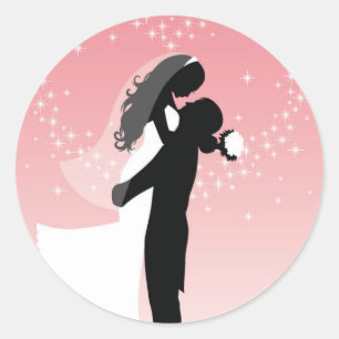 Wedding Bride & Groom Stickers