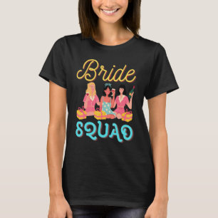 Wedding Bride Squad Bachelorette Party Bridal Fami T-Shirt