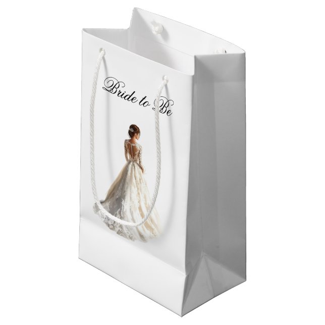 Wedding Bride to Be Gift Bag (Front Angled)