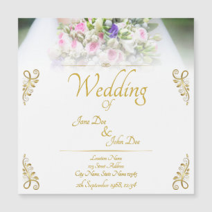 Wedding - bride with colourful wedding bouquet