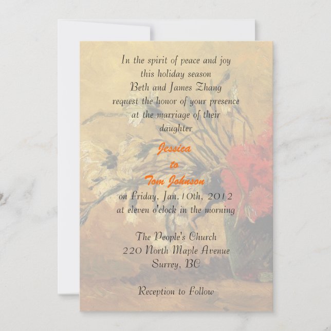 wedding, bride's parents invitation (Front)